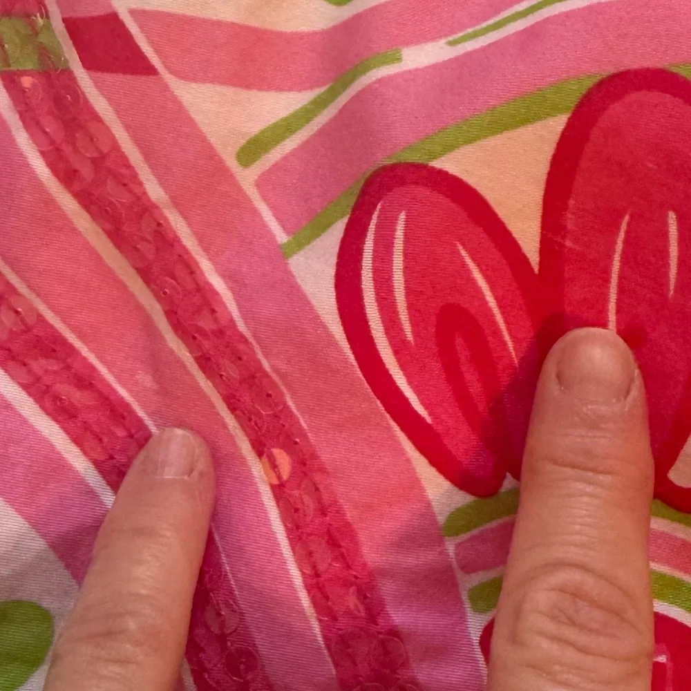 Lilly Pulitzer Jubilee shift dress sleeveless size 4 pink with sequins - Picture 10 of 11